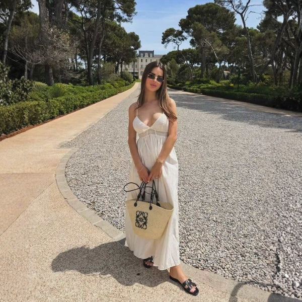 The Mallorca Logo-Detail Woven Tote