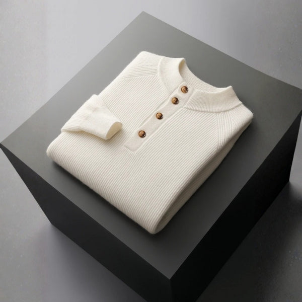 The Cortina Cashmere Button Knit