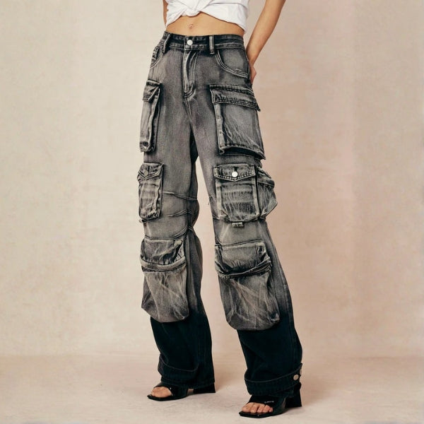 The SoHo Multi-Pocket Cargo Jeans