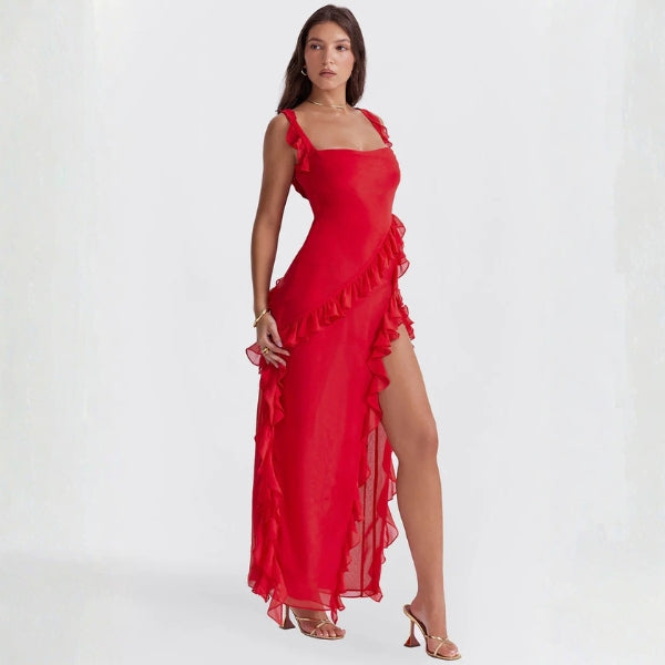 The Marbella Ruffle Maxi Dress