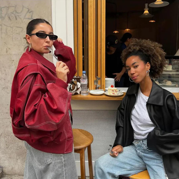 The Bordeaux Oversized Zip Jacket