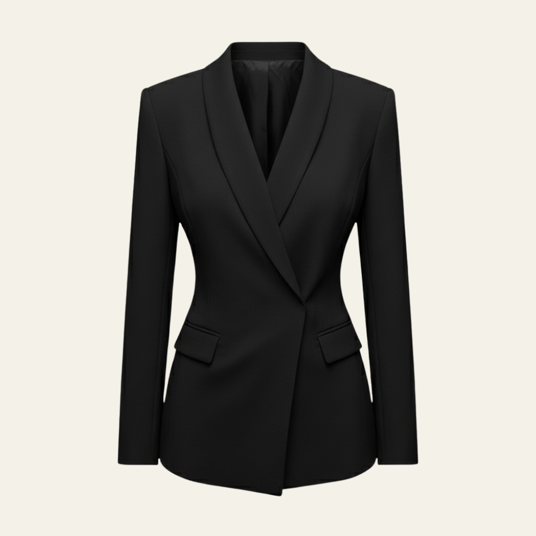 The Solene Draped Lapel Blazer