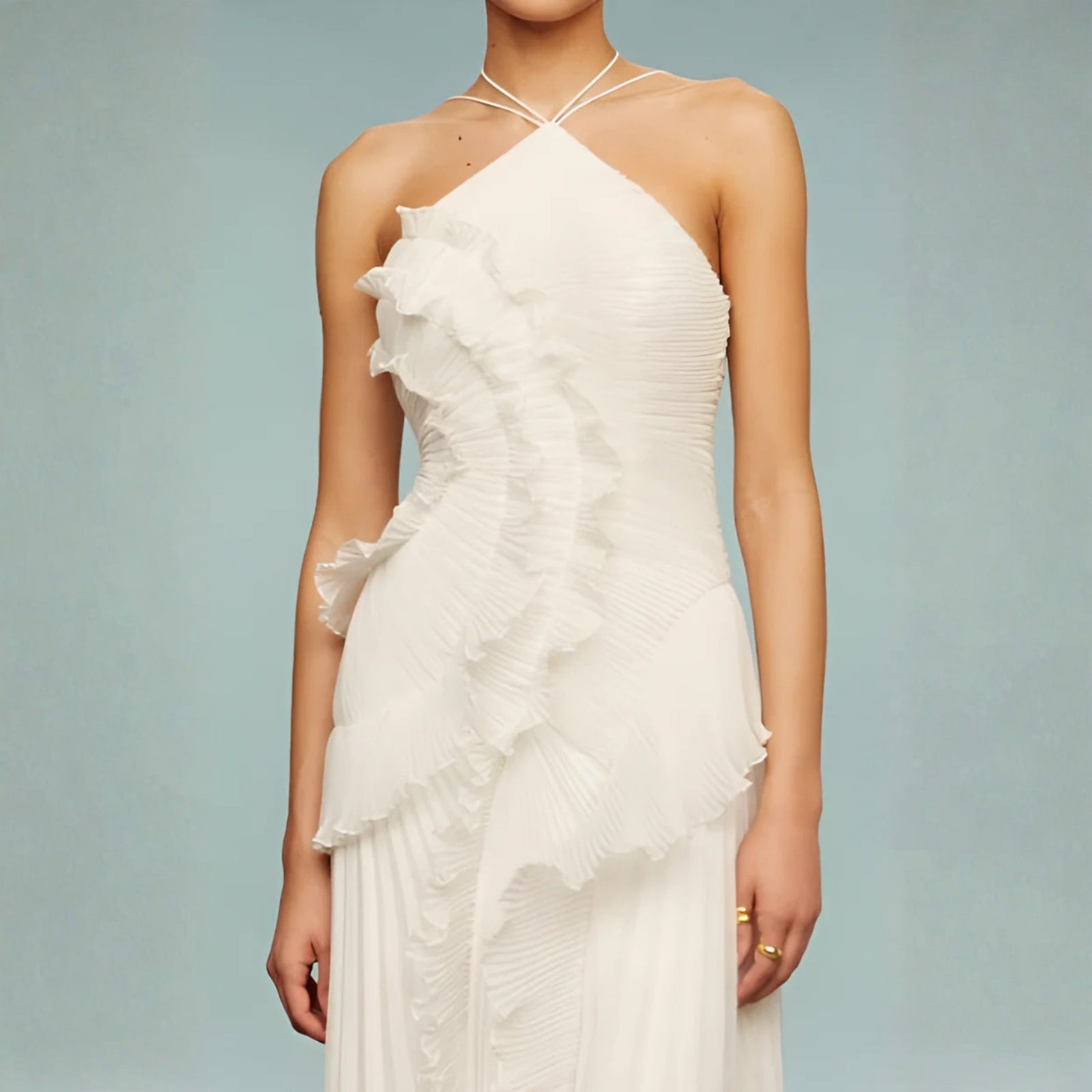 The Amalfi Ruffle High-Low Dress