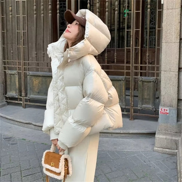The Aspen Hooded Cropped Puffer Jacket