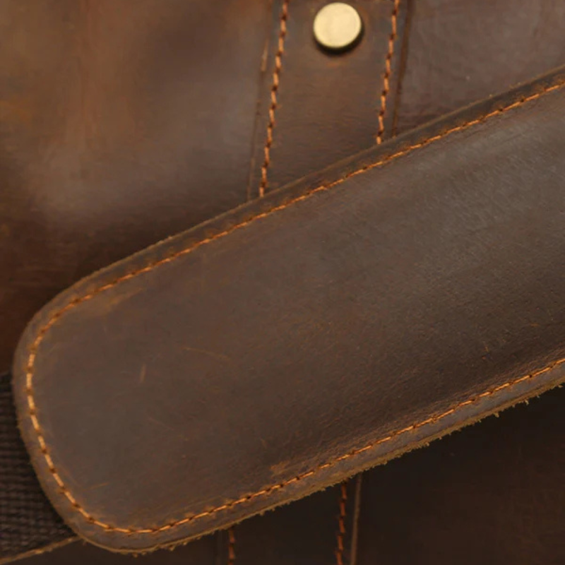 The Lucerne Leather Weekender Bag