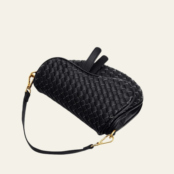 The Ravello Woven Flap Shoulder Bag