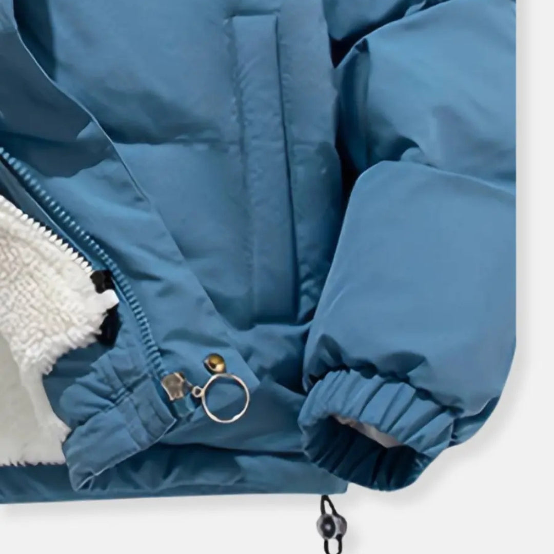 The Aspen Fleece-Lined Hooded Puffer Jacket