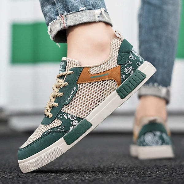 The Riviera Mesh Pattern Sneakers