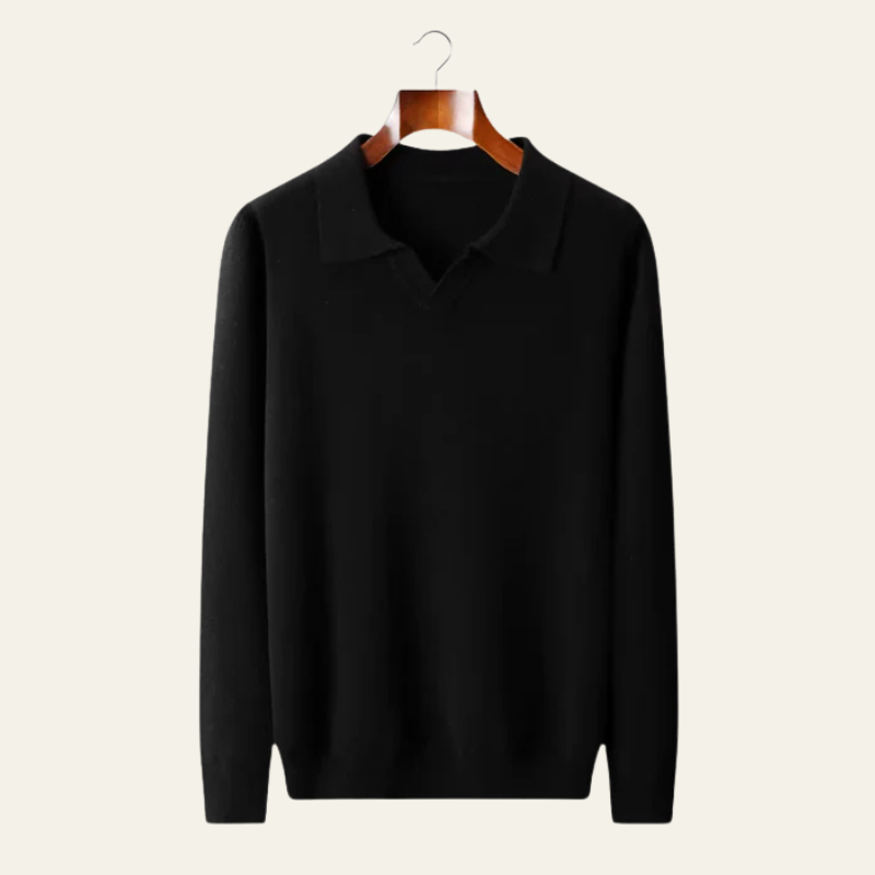 The Geneva Merino Polo Sweater
