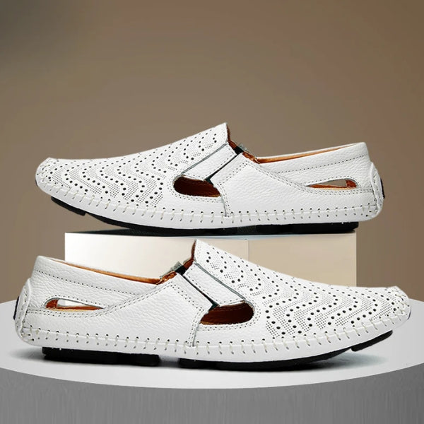 The Riviera Perforated Slip-On Loafers