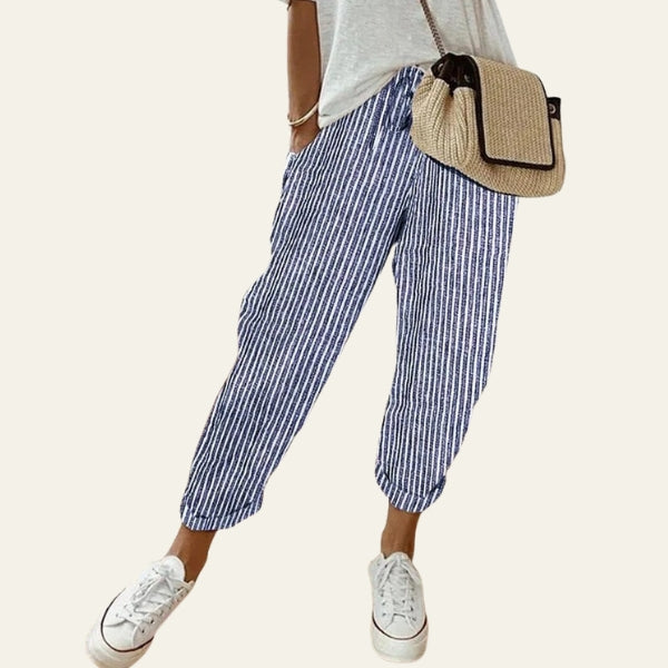 The Riviera Drawstring Tapered Trousers