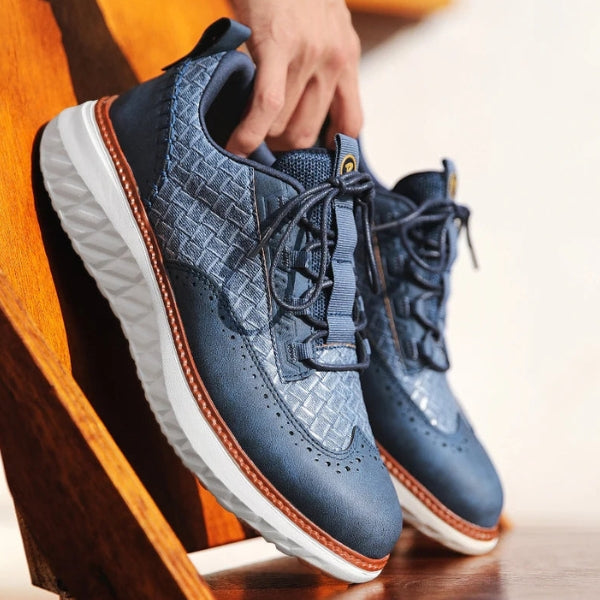 The Riviera Textured Weave Sneakers