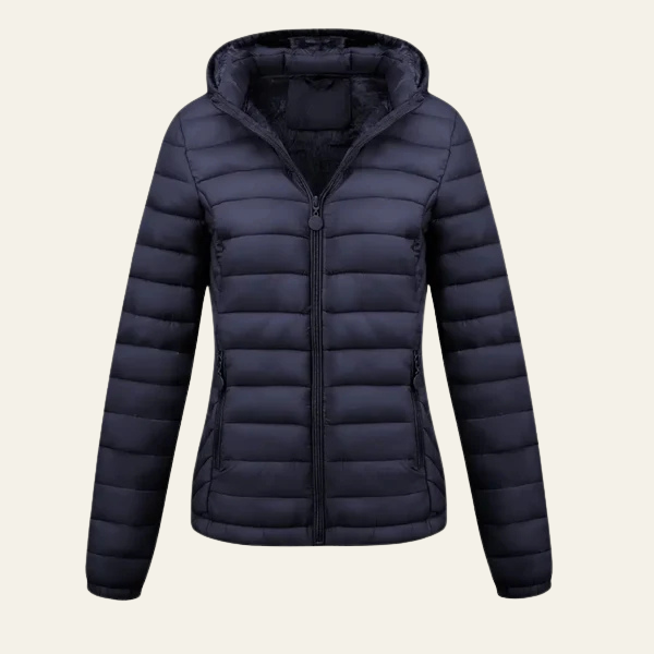 The Solenne Lightweight Hooded Winter Jacket