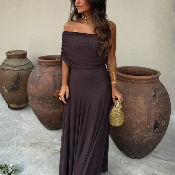 The Santorini Mesh Maxi Dress