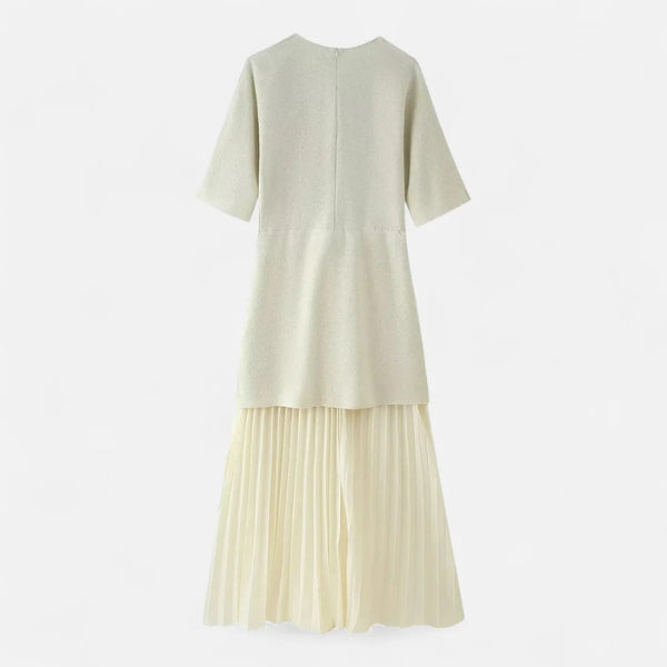 The Verona Pleated Knit Dress