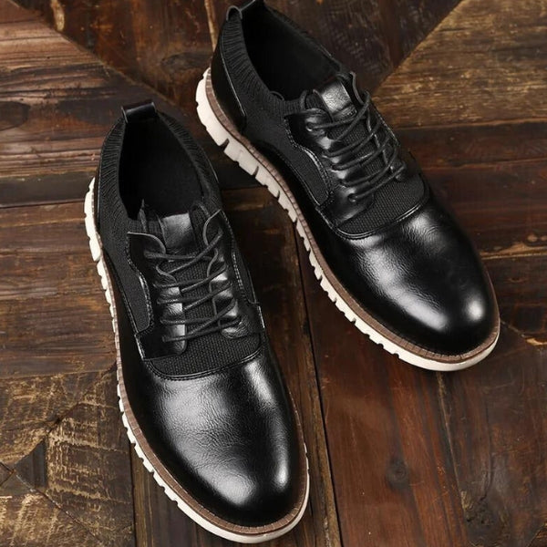 The Riviera Ribbed-Trim Derby Sneaker