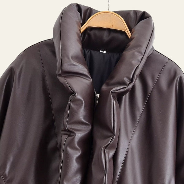 The Aspen Puffer-Collar Cropped Jacket