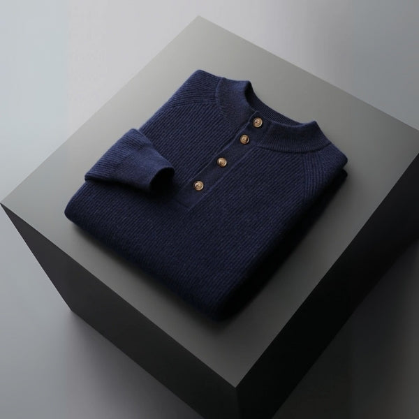 The Cortina Cashmere Button Knit