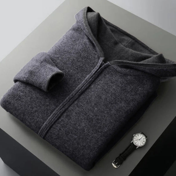 The Chamonix Reversible Cashmere Zip Hoodie
