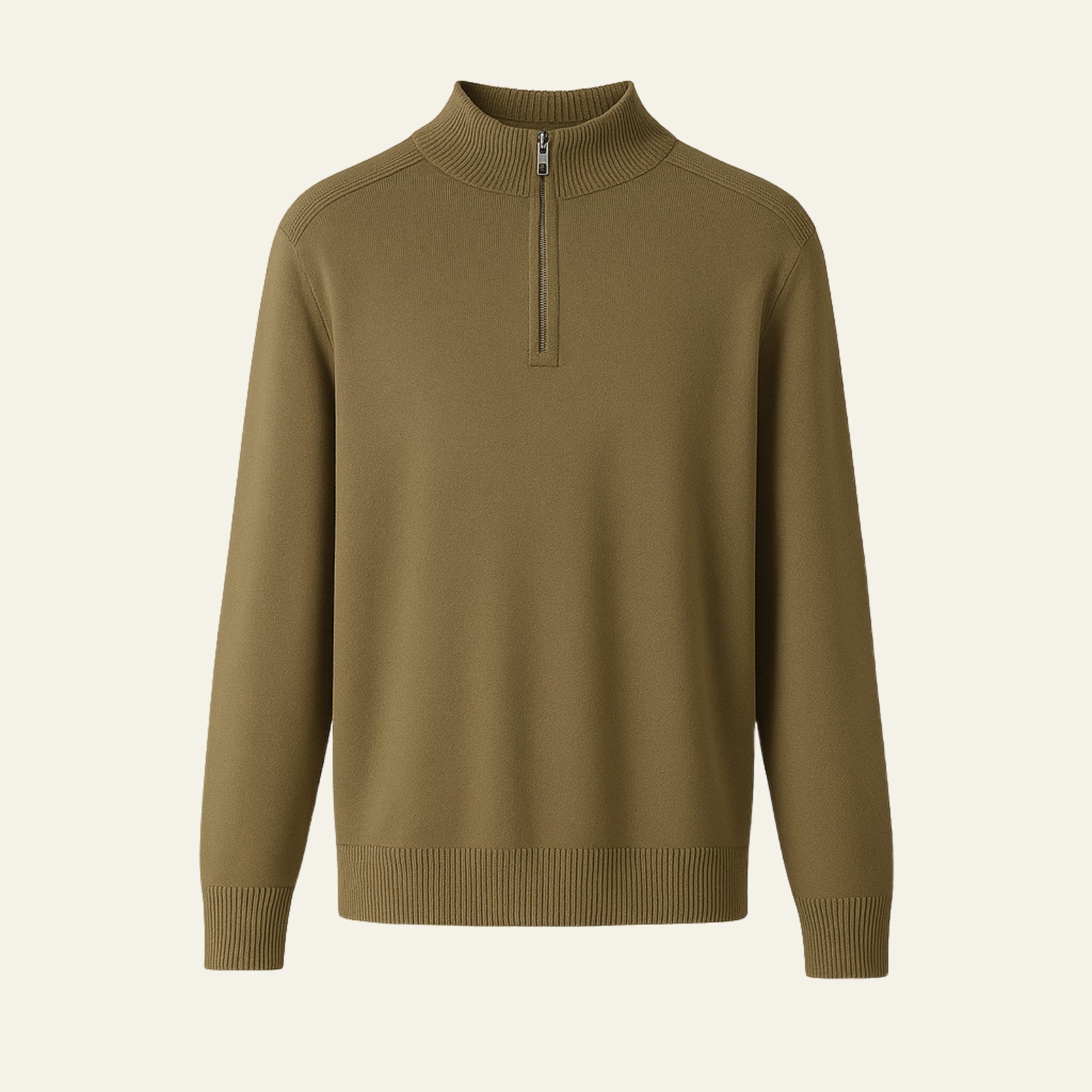 The St. Moritz Wool Zip Knit Sweater