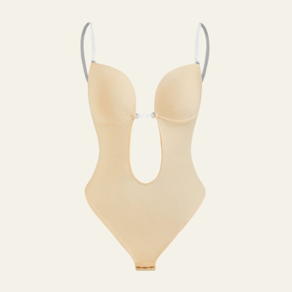 The Ravello Plunge-Front Sculpting Bodysuit