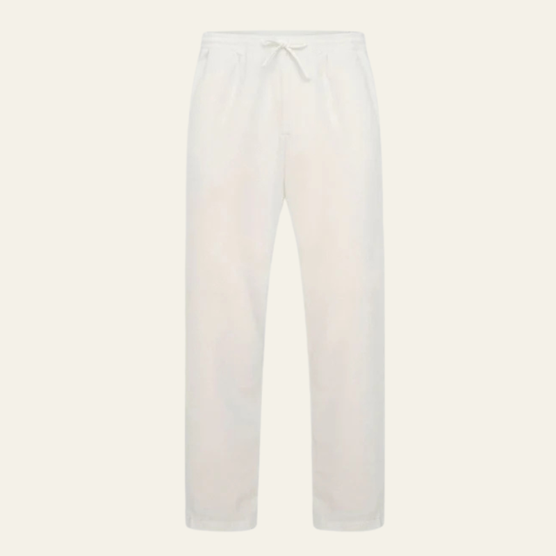 The Amalfi Cotton & Linen Drawstring Trousers