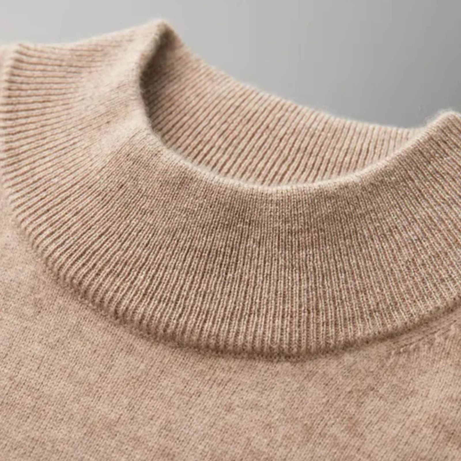The Vienna Cashmere Mock Neck T-Shirt
