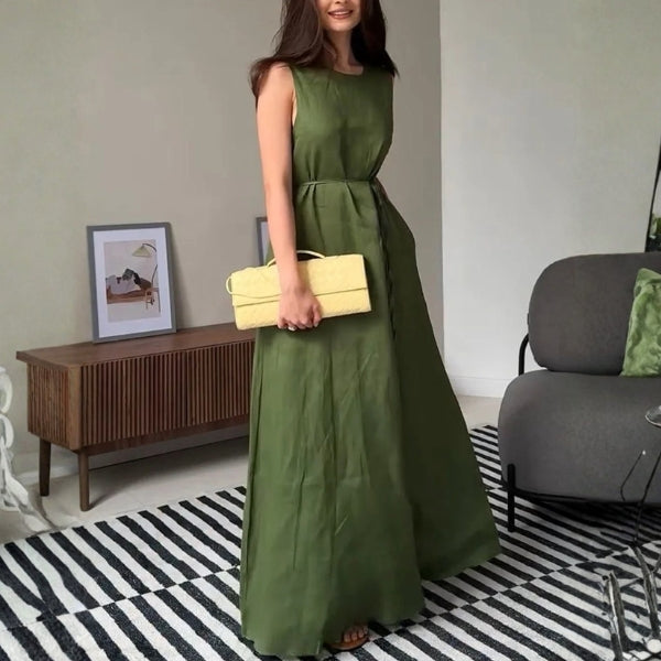 The Provence Belted Maxi Dress