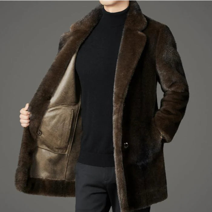 The Oslo Plush Faux-Fur Overcoat