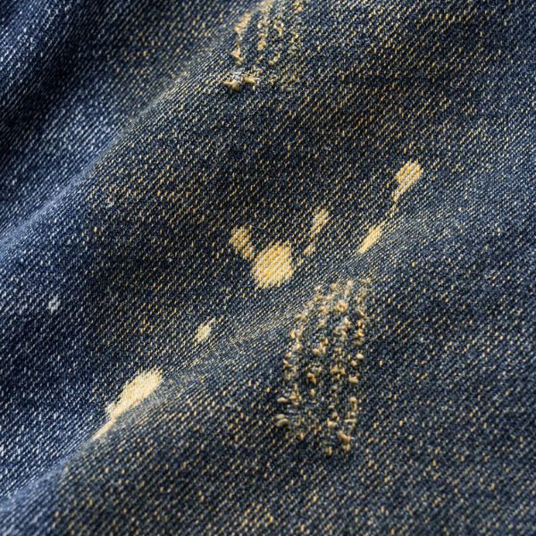 The Arden Paint-Splattered Wide-Leg Jeans