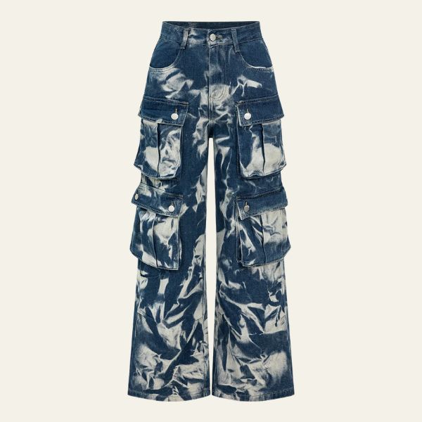 The Zaira Tie-Dye Cargo Jeans