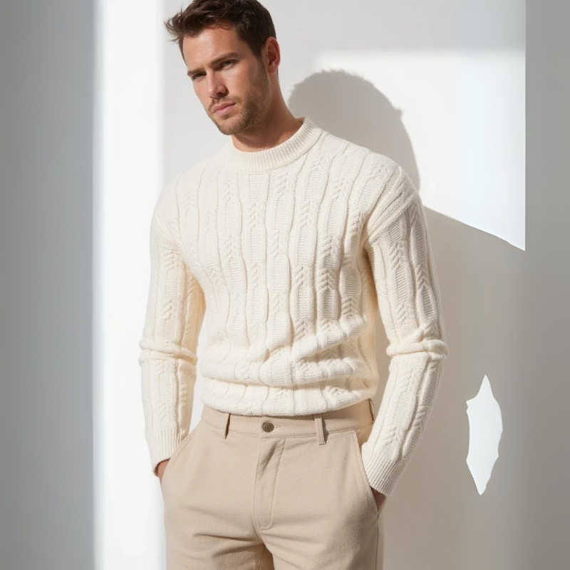 The Crema di Siena Cable Sweater