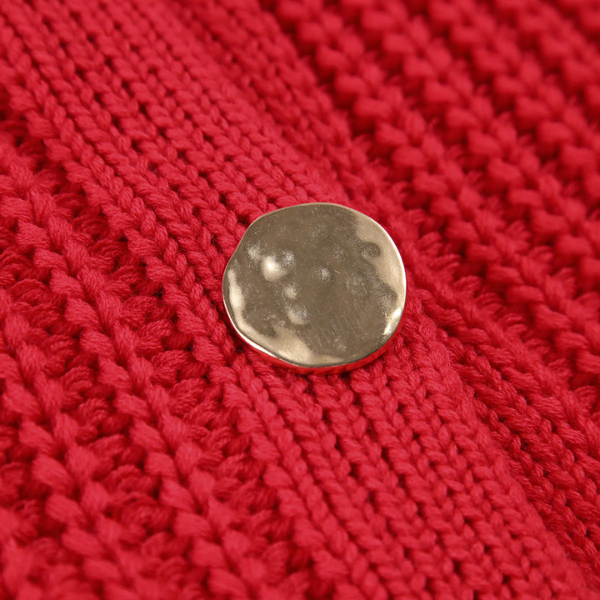 The Amelie Chunky Knit Button Vest