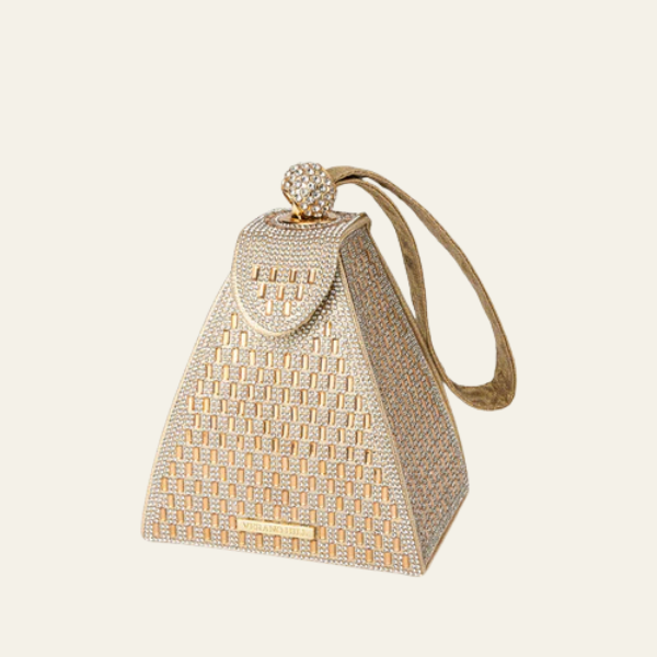 The Sorella Crystal Pyramid Clutch