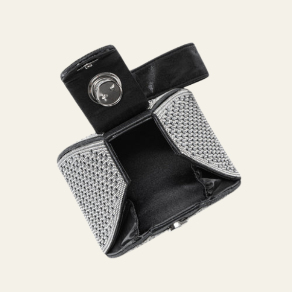 The Sorella Crystal Pyramid Clutch