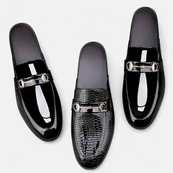 The Varese Textured Buckle Loafers