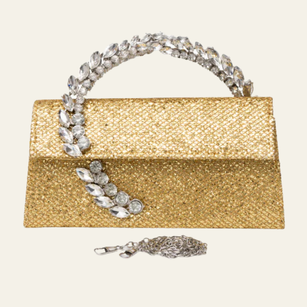 The Aurelia Crystal-Handle Clutch