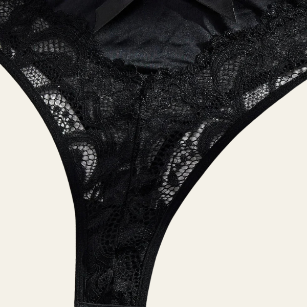 The Oriana Bow Lace Bodysuit