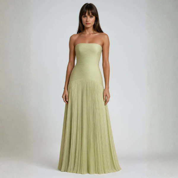 The Aveline Strapless Maxi Dress