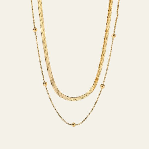 The Elenya Layered Gold Necklace