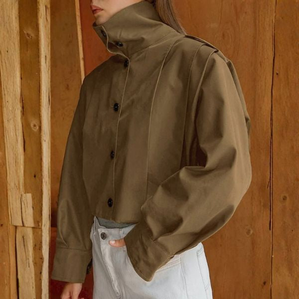 The Rowan Cropped Utility Jacket