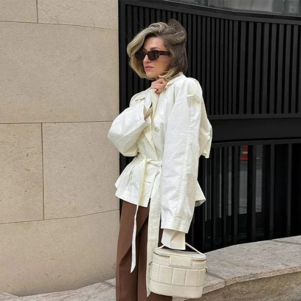 The Varese Belted Short Trench Jacket