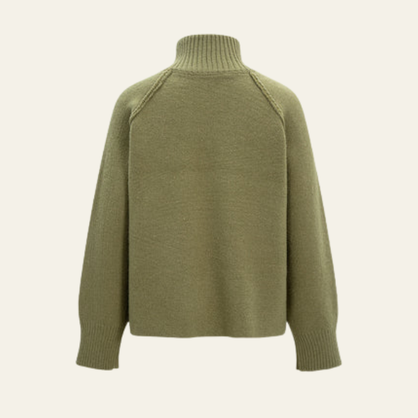 The Elara Zip-Up Knit Cardigan