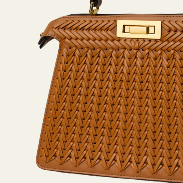 The Alora Woven Top-Handle Bag