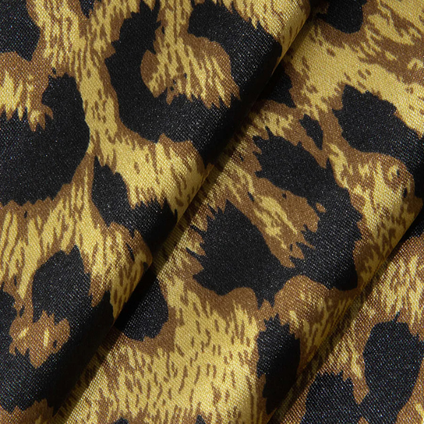 The Seraphine Lace-Trim Leopard Slip Dress