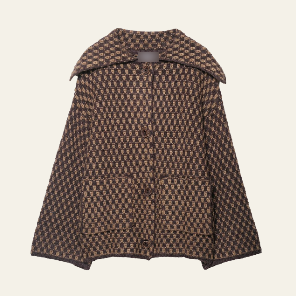The Milan Textured Button-Up Knit Coat