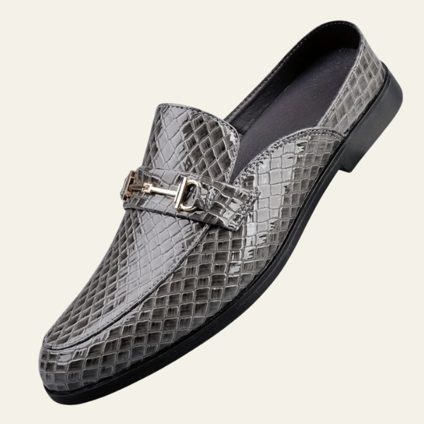 The Varese Textured Buckle Loafers
