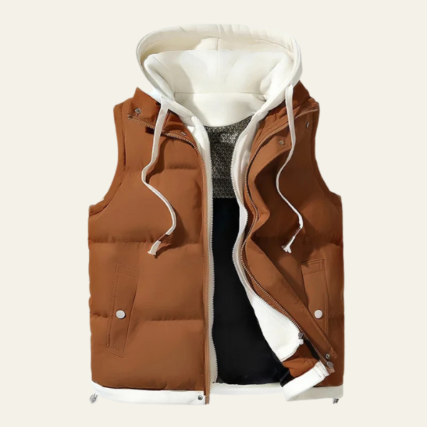 The Aria Hooded Puffer Vest