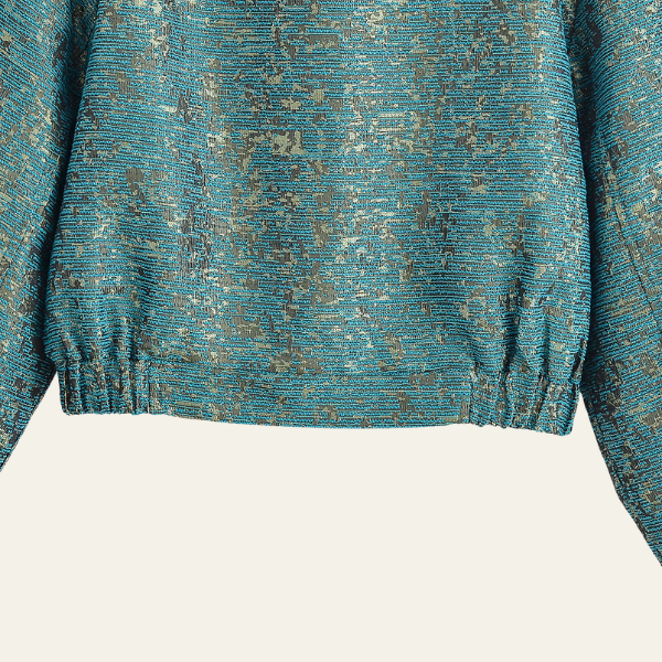 The Novara Jacquard Cropped Jacket