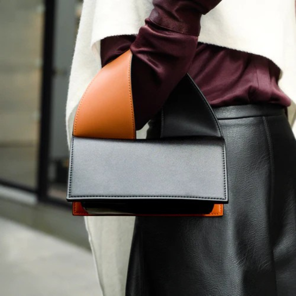 The Noelle Two-Tone Structured Handbag